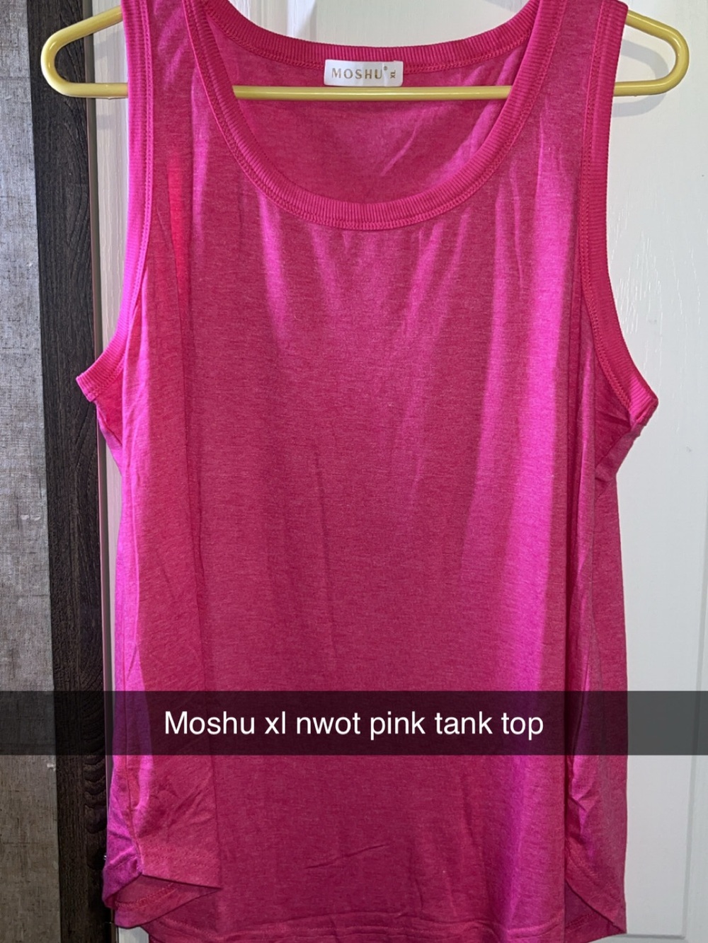 Pink Scoop Neck Tank Top - Women's Sleeveless Essential